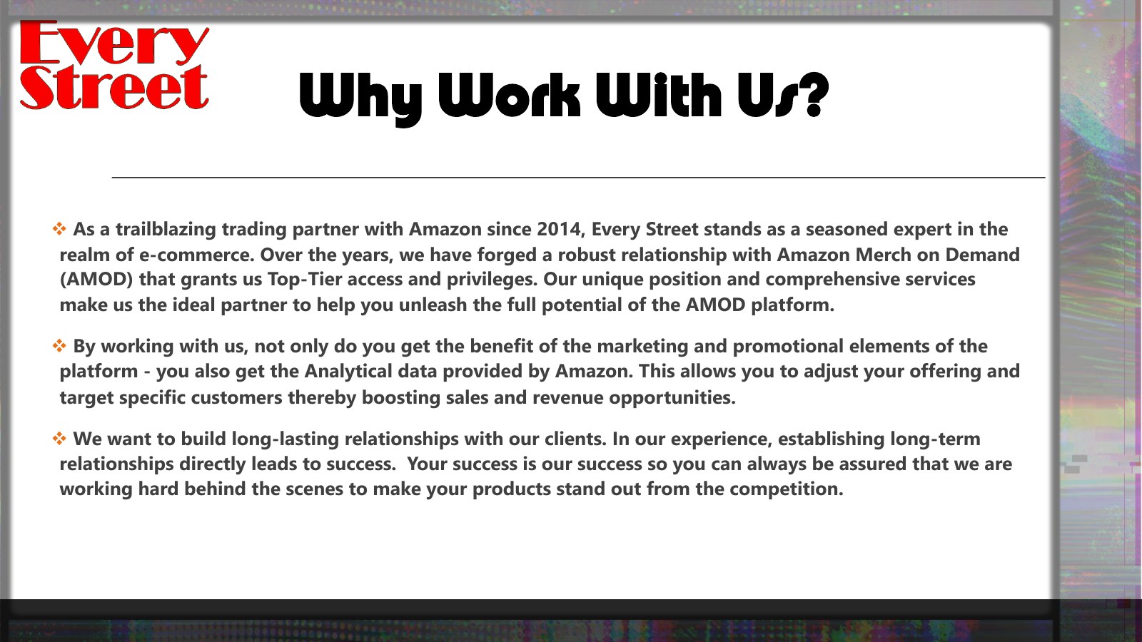 Slide 3: Why Work With Us?