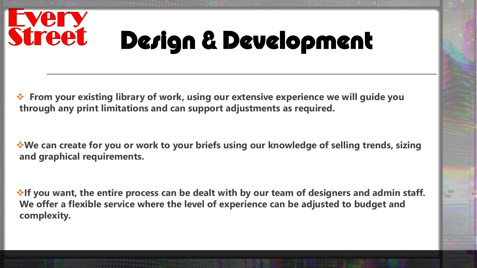 Slide 7: Design and Development