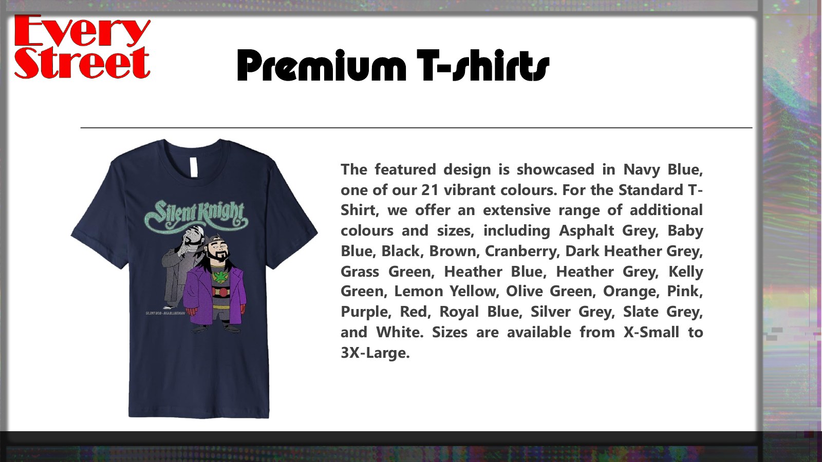 Slide 15: Premium T-Shirts
