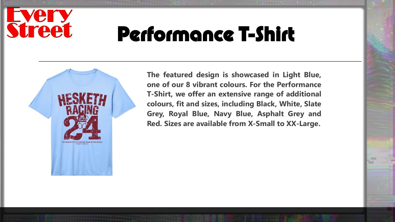 Slide 19: Performance T-Shirt