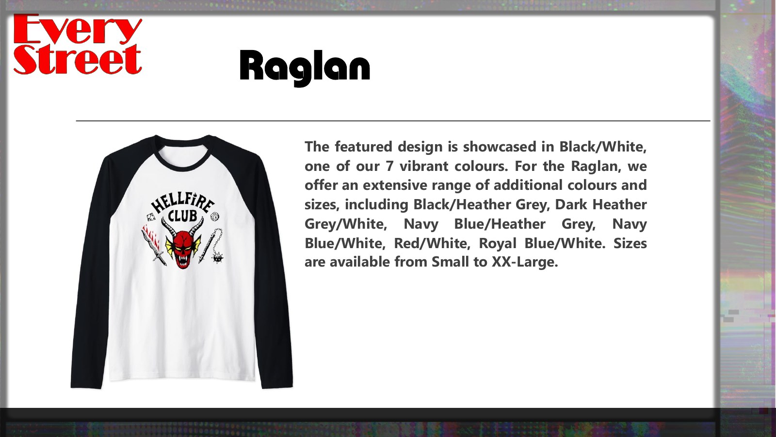Slide 21: Raglan T-Shirt