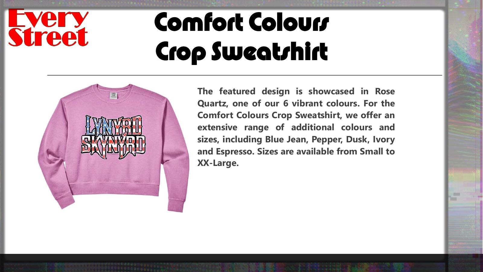 Slide 24: Comfort Colours Crop Sweatshirt
