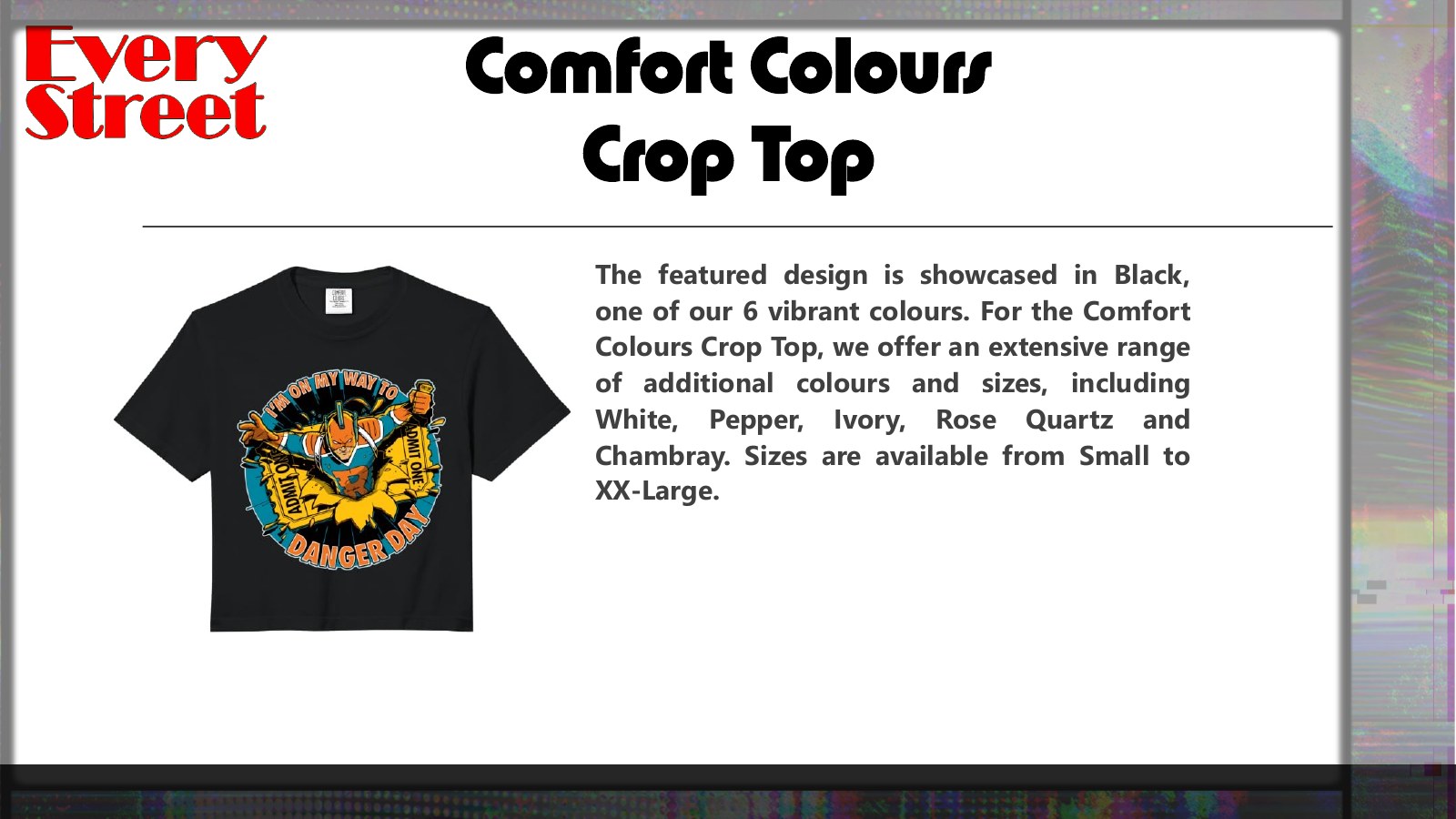 Slide 25: Comfort Colours Crop Top
