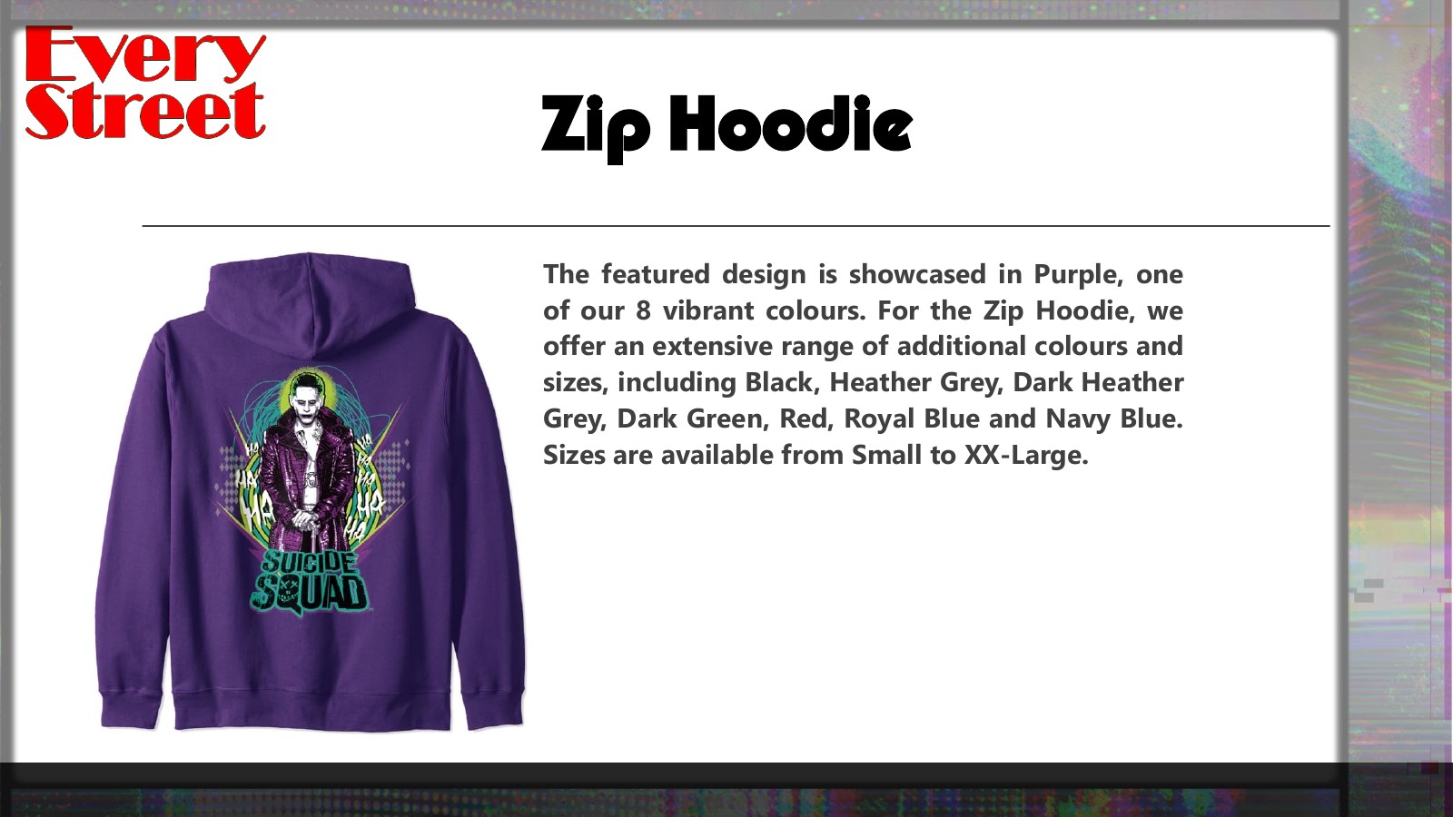 Slide 27: Zip Hoodie